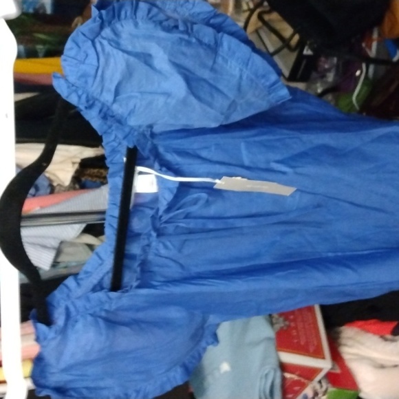 Trinity women's 100% organic cotton blue top Sz small new - Picture 16 of 17